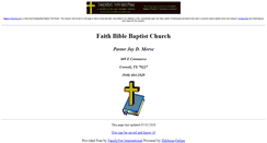 Desktop Screenshot of faith.bible-baptist-church.us
