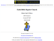 Tablet Screenshot of faith.bible-baptist-church.us