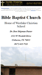 Mobile Screenshot of cleburne.bible-baptist-church.us