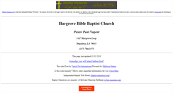 Desktop Screenshot of hargrove.bible-baptist-church.us
