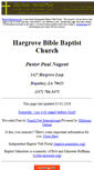 Mobile Screenshot of hargrove.bible-baptist-church.us