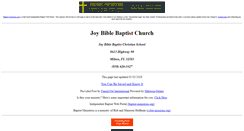 Desktop Screenshot of joy.bible-baptist-church.us