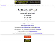 Tablet Screenshot of joy.bible-baptist-church.us